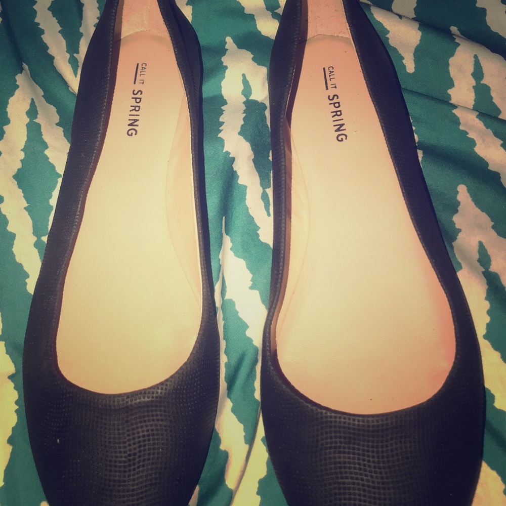Call it Spring Black flats